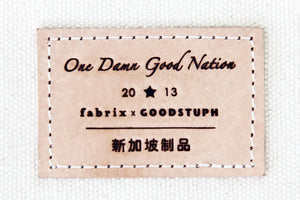 One Damn Good Nation on leather