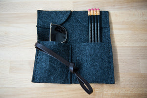 Black Felt Folding Carrier