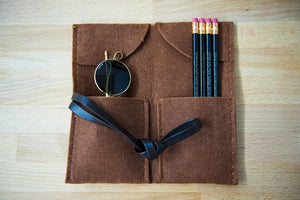 Brown Felt Folding Carrier