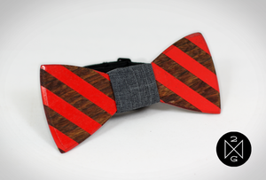 Calvin wooden bow tie by The Two Guys Bow Ties